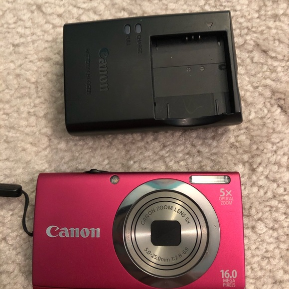Pink Canon Powershot A2300 HD digital vlog camera - Picture 1 of 4